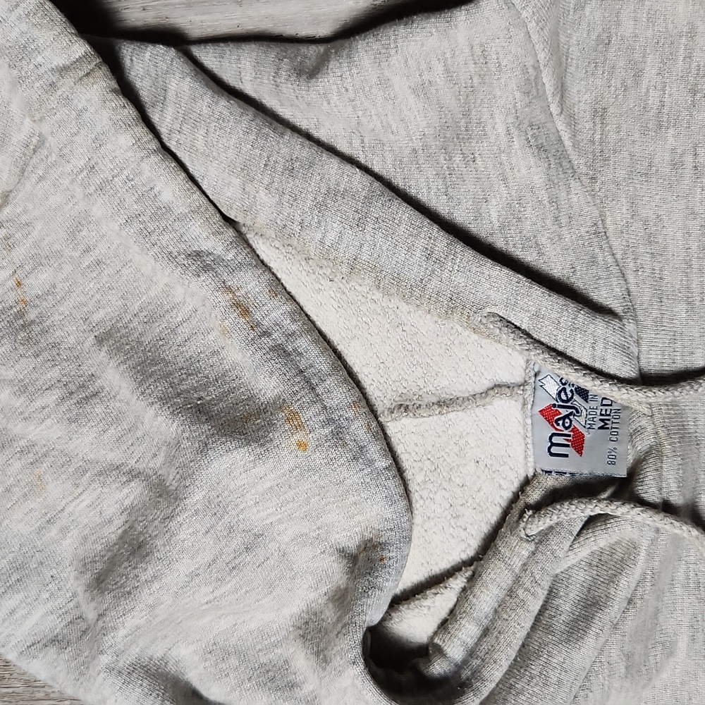 RARE Vintage Majestic Orioles Gray and Orange Hoodie - Picture 5 of 5